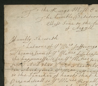 Letter from Archibald Campbell
